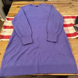 Saddle Sleeve Mini Sweater Dress